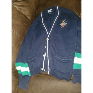 Sutter and grant golf sweater men's size large button up